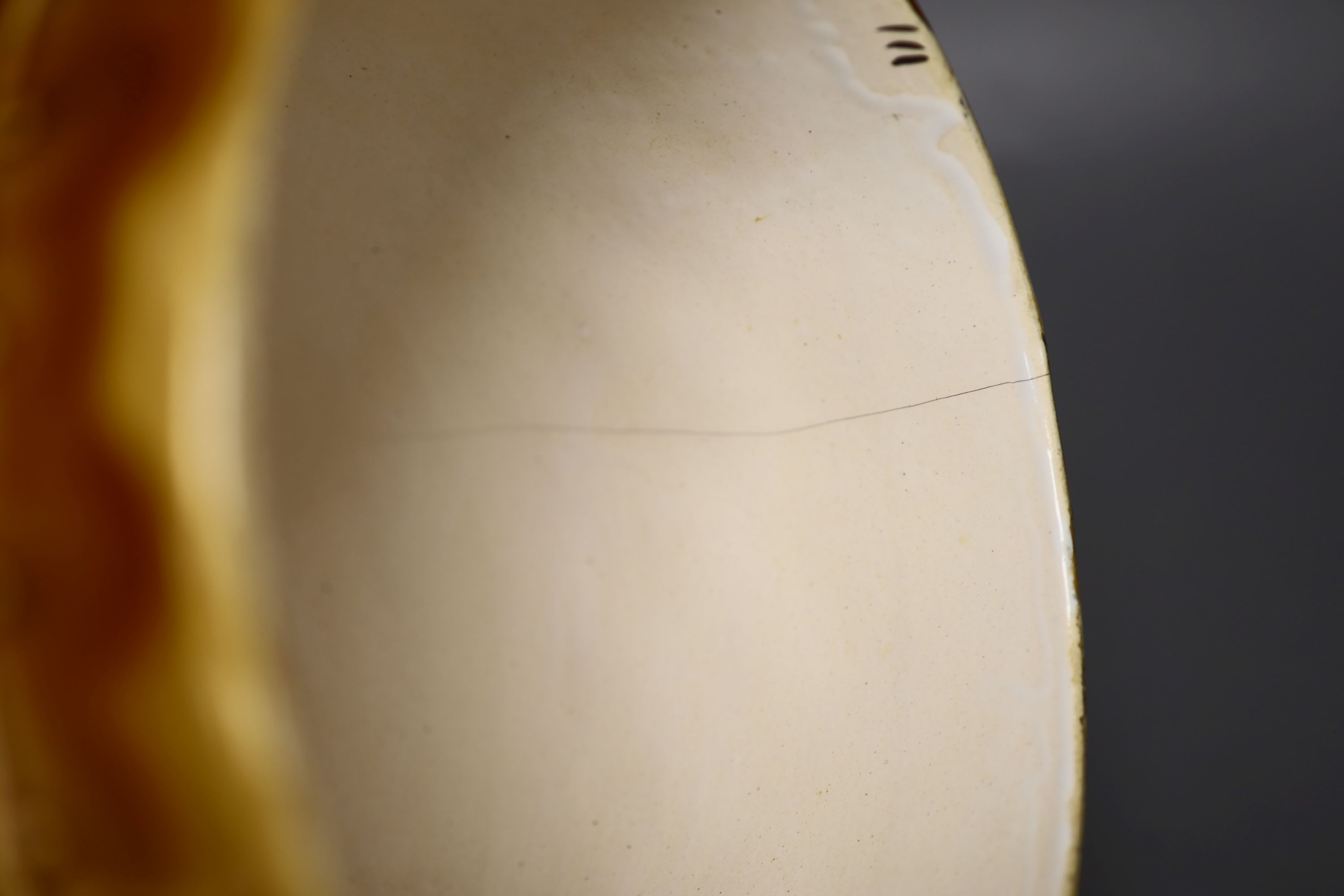 A George Jones majolica cheese dome, height 29cm